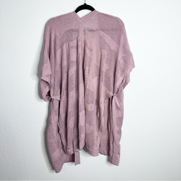 Lululemon Cardigan Women Find Your Light Pink Cover Up Kimono One Size B11 - Picture 5 of 8
